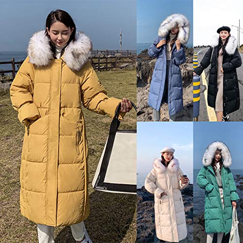 MOMOXI Mujer Invierno Rebajas Mujeres Suelto algodón Caliente Impreso Bolsillos más Grueso Hombre Invierno Abrigos Abrigos con Estampado Floral Bolsillos con Capucha Abrigos Vintage de Gran TamañO