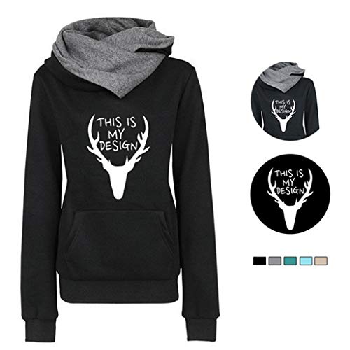 MOMOXI Sudadera con Capucha Informal con Estampado de Lechuga para Mujer Sudaderas con Capucha Sueltas con cordón Sudaderas con Capucha Mujer Cortas