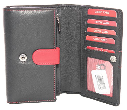 Monedero XXL de piel para mujer