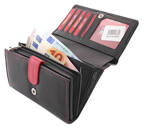 Monedero XXL de piel para mujer