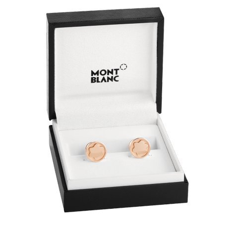 Mont Blanc Sartorial Rosa Gemelos de oro marca nueva caja/libro de garantía