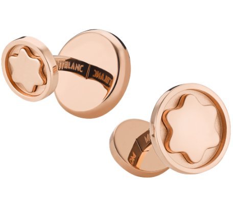 Mont Blanc Sartorial Rosa Gemelos de oro marca nueva caja/libro de garantía