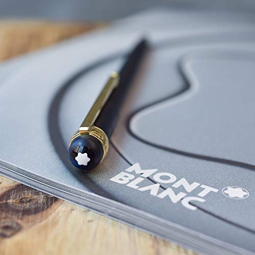 Montblanc Pix Boligrafo Scenium negro con clip dorado