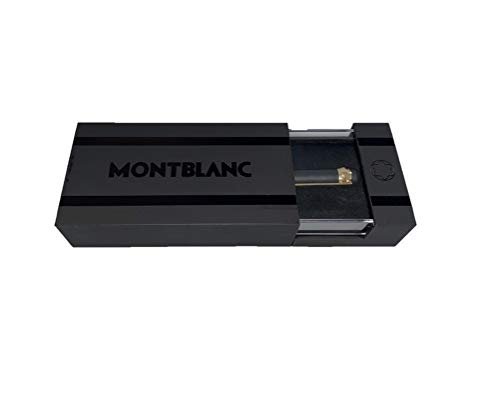 Montblanc Pix Boligrafo Scenium negro con clip dorado