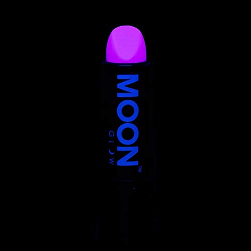 Moon Glow - Barra de labios neón UV 4.5g Pastel Lila - produce un brillo increíble bajo la iluminación/retroiluminación UV!