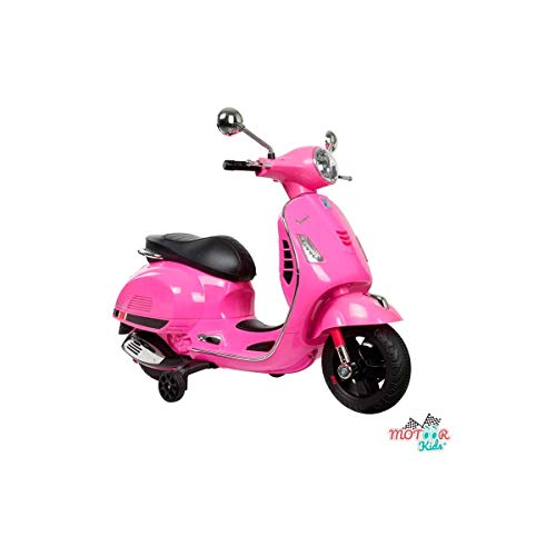 Moto eléctrica infantil vespa rosa 12V