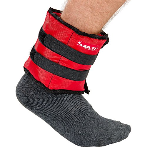 Movit Twin Set de Pesas para muñeca/Tobillo, Peso del Brazo, Pesas de 1,0kg, Ejecución de Pesas en Amarillo Colore Rosa/Peso: 2X 1,0kg