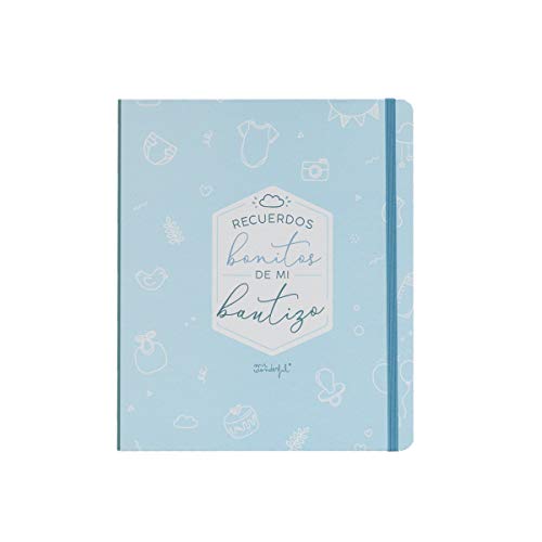Mr. Wonderful Kit scrapbooking para álbum de bautizo - Azul
