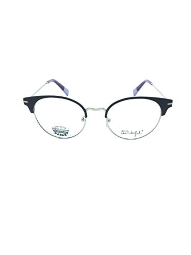 MR WONDERFUL MW 69014 212 50,gafa vista mujer,montura metálica en negro y plata.