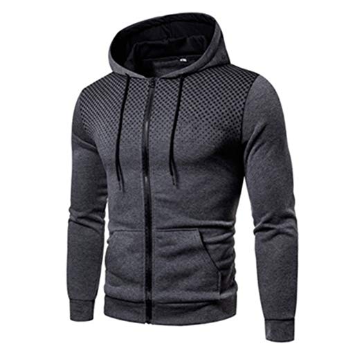 Mr.BaoLong&Miss.GO Sudadera para Hombre código Europeo Chaqueta para Hombre Sudadera con Capucha Top Casual para Hombre
