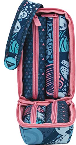 Multiestuche Escolar Privata Live | Estuche Escolar Grande Multiportatodo de Doble Cremallera, Organizador Mochila Gran Capacidad con 4 Estuches Escolares Interiores - Medidas 11 x 21,5 x 10 cm