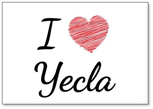 Mundus Souvenirs - Amo Yecla, Imán para Nevera (diseño 1)