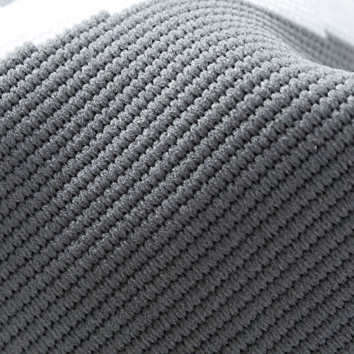 Muñequera ancha de sujeción (1 Unidad) - Tejido ligero, elástico y transpirable - Tira de compresión ajustable - Marca Neotech Care - Gris (Talla M)