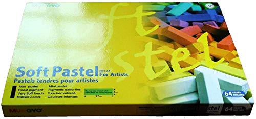 Mungyo Tiza Soft Pastel Cuadrado Conjunto De 64 Colores