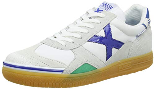 Munich Gresca, Zapatillas de fútbol Unisex Adulto, Blanco, 44