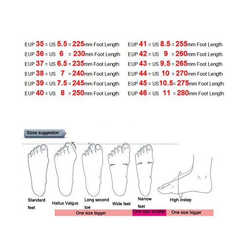 MUOU - Zapatillas para hombre con talón plano y alto, color Blanco, talla 43 EU