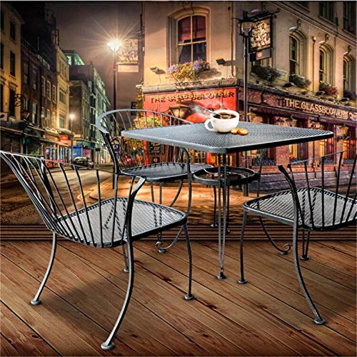 Murales Fotografía mural 300x210cm Vista de la calle del edificio retro de la ciudad Wallpaper Art Póster Mural Para la decoración de la pared del pasillo de la sala de estar del dormitorio