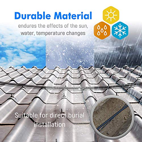 MutecPower Cables CAT6 Impermeables para Exteriores de 30 m - CCA - Cable de Red ethernet para soterramiento Directo - 250 MHz - 30 Metros