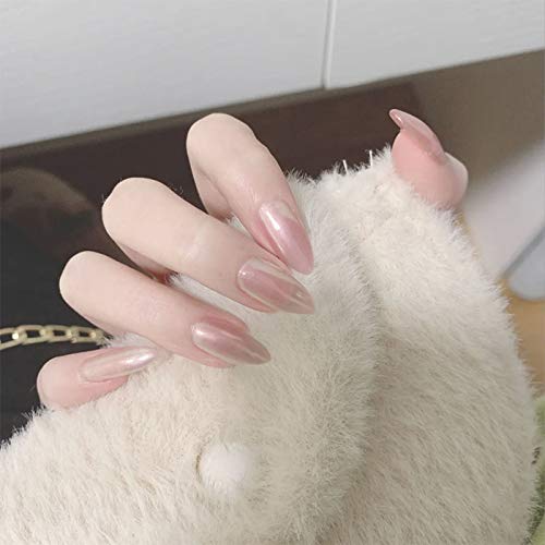 Mwoot 500 Piezas Puntas de Uñas Postizas de Stiletto, Naturales francesa Uñas Falsas Estilo Acrílico Nails Tips para Mujeres Niñas salones de uñas y DIY, 10 Tamaños