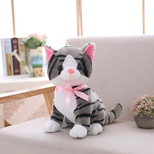 N / A 1 Pieza 2 Lindo Gato Feliz de Peluche de Juguete de Peluche Suave Animal muñeca Mini Gato Colgante Kawaii cumpleaños niños 20 cm