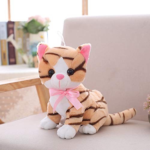 N / A 1 Pieza 2 Lindo Gato Feliz de Peluche de Juguete de Peluche Suave Animal muñeca Mini Gato Colgante Kawaii cumpleaños niños 20 cm