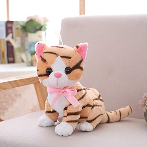 N / A 1 Pieza 2 Lindo Gato Feliz de Peluche de Juguete de Peluche Suave Animal muñeca Mini Gato Colgante Kawaii cumpleaños niños 20 cm