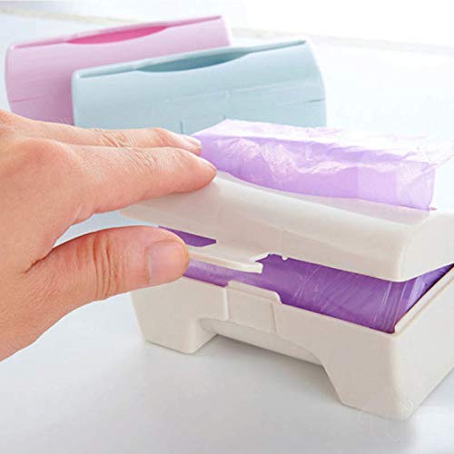 N / A Bolsa de Basura Caja de Almacenamiento de plástico Multicolor montada en la Pared baño Cocina contenedor de Almacenamiento Accesorios de Almacenamiento 11.5 * 5.5 cm