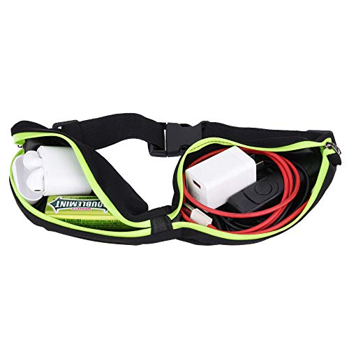 N / A Bolsa Deportiva Bolsillos para Correr Trotar Montar a Caballo Bolsillos Impermeables portátiles al Aire Libre Cambio de teléfono móvil Llave Bolsa antirrobo riñonera 75-120cm