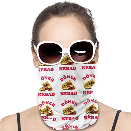 N \ A Döner Kebab - Como Hecho en Berlín, Colonia, Hamburgo y Munich Variedad Máscara de la cara Calentador de cuello al aire libre bufanda bufanda cuello polaina Bandanas para hombres y mujeres