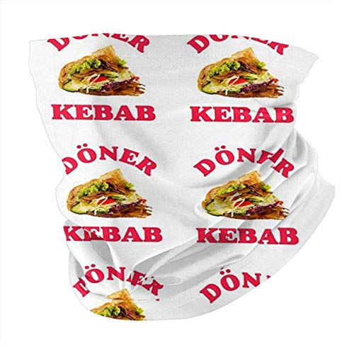 N \ A Döner Kebab - Como Hecho en Berlín, Colonia, Hamburgo y Munich Variedad Máscara de la cara Calentador de cuello al aire libre bufanda bufanda cuello polaina Bandanas para hombres y mujeres