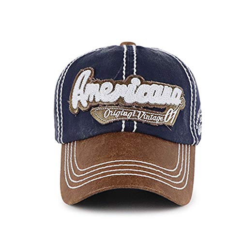 N\ A Gorra de béisbol Informal Gorra de Visera para el Sol Sombrero de Parche Bordado Lavado Niños Sombrero para Adultos Primavera y otoño