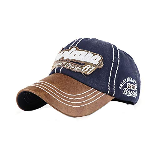 N\ A Gorra de béisbol Informal Gorra de Visera para el Sol Sombrero de Parche Bordado Lavado Niños Sombrero para Adultos Primavera y otoño