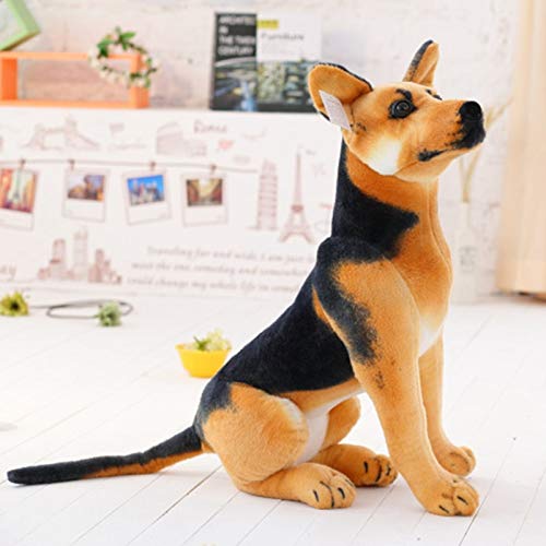 N / A Lindo Animal de Peluche Perro de Peluche Perro Pastor alemán Juguete de Peluche Creativo muñeco de Peluche Juguete de simulación Regalo Kawaii para Chico Chica 30cm