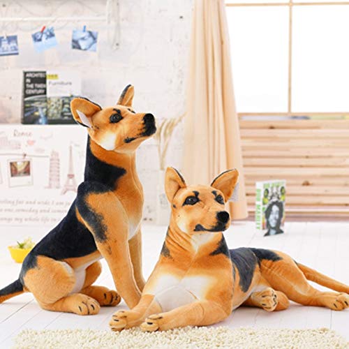 N / A Lindo Animal de Peluche Perro de Peluche Perro Pastor alemán Juguete de Peluche Creativo muñeco de Peluche Juguete de simulación Regalo Kawaii para Chico Chica 30cm