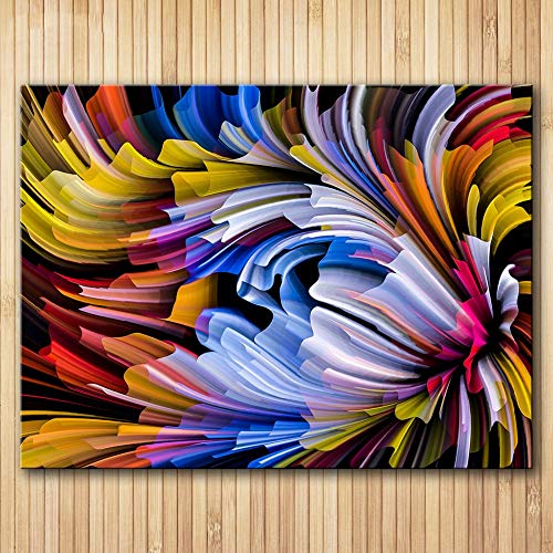 N / A Pintura sin Marco Colorido Lienzo Arte Pintura al óleo viga salón Imagen de la Pared decoración decoración modernaZGQ7149 40x53cm