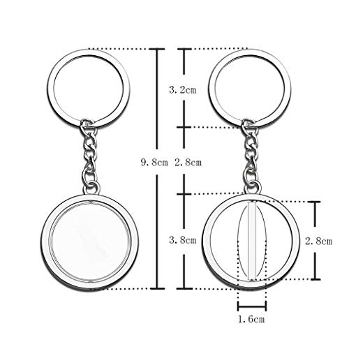 "N/A" Castillo de Peñíscola de España Llavero Creatividad única Turismo Recuerdo Regalo Cadena de Cristal de Acero Inoxidable