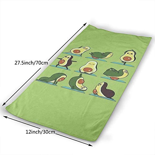 N/A Yoga Aguacate Cocina, Muebles, Gimnasio SPA Natación Deportes, Belleza del automóvil Toallas de Viaje para baño Absorbente Suave 30x70cm