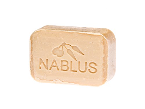 Nablus Soap - Jabón natural de aceite de oliva - Con rosa de damasco - Hecho a mano y sin aceite de palma - 100 g