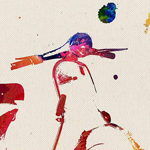 Nacnic Lámina para enmarcar Vespa Estilo Acuarela Regalos creativos de Motos. Laminas para enmarcar con imágenes a Estilo Acuarela. Regalo inolvidable para una Amiga. Papel 250 Gramos (Vespa)