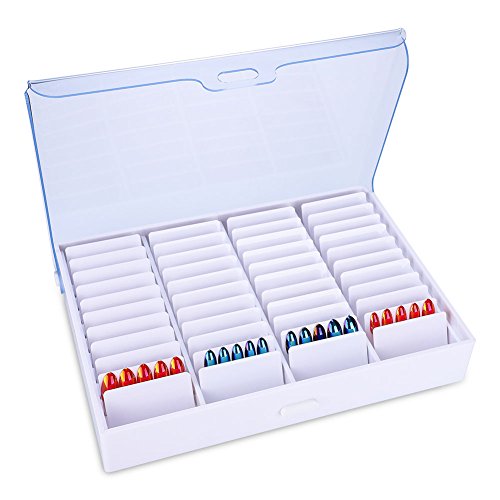 Nail Art Box Nailart Display - Caja de almacenamiento para manicura (plástico), transparente
