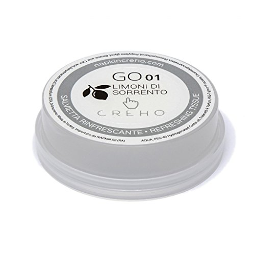 Napkin CREHO - Toallitas Limon humedecidas en cápsula - 50 piezas