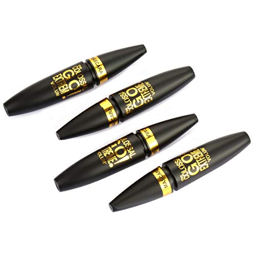 NAQIER Thick Waterproof Mascara, herramienta de maquillaje para pestañas de rizo duradero, dorado