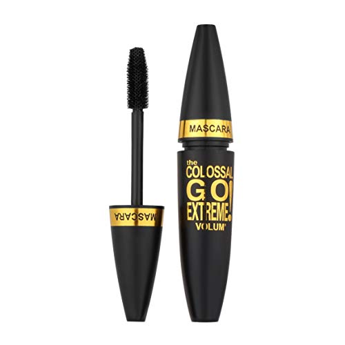 NAQIER Thick Waterproof Mascara, herramienta de maquillaje para pestañas de rizo duradero, dorado