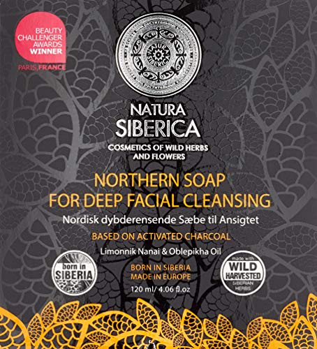 Natura siberica nórdicos Jabón para limpieza en profundidad la piel facial, 1er Pack (1 x 120 ml)