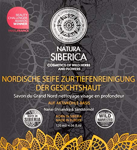 Natura siberica nórdicos Jabón para limpieza en profundidad la piel facial, 1er Pack (1 x 120 ml)