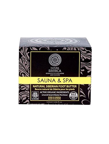 NATURA SIBERICA - Pie Mantequilla - Rich mantequilla EcoBio para una hidratación profunda de los pies secos - Nutre y suaviza - Antioxidantes - Refuerza y ​​protege -120 ml