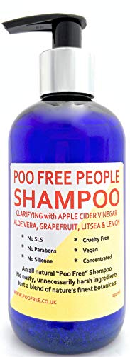 Natural - CHAMPÚ ACLARANTE - VINAGRE DE SIDRA DE MANZANA, ALOE VERA, POMELO, LITSEA Y LIMÓN - 250ml - por POO FREE. Sin sulfatos, sin parabenos, sin siliconas. Bajo en espuma, suave, concentrado.