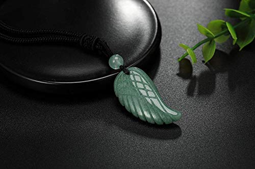 Natural Collar, ala del ángel Collares cristalinos Colgante for Las Mujeres, Aura Piedra curativo Natural de la Piedra Preciosa Collares Son adecuados for Hombres y Mujeres La meditación de Reiki