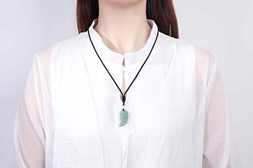 Natural Collar, ala del ángel Collares cristalinos Colgante for Las Mujeres, Aura Piedra curativo Natural de la Piedra Preciosa Collares Son adecuados for Hombres y Mujeres La meditación de Reiki