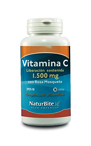 Naturbite Vitamina C 1500Mg. Con Rosa Mosqueta Lib.S 90Comp. 150 g
